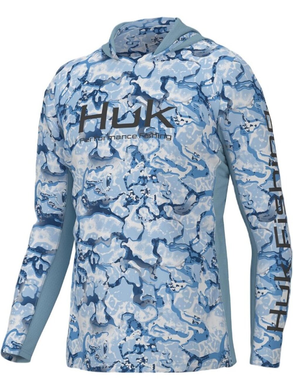 Men's Fishing Hoodie with Sun Protection, Iconic X Pattern, Lightweight